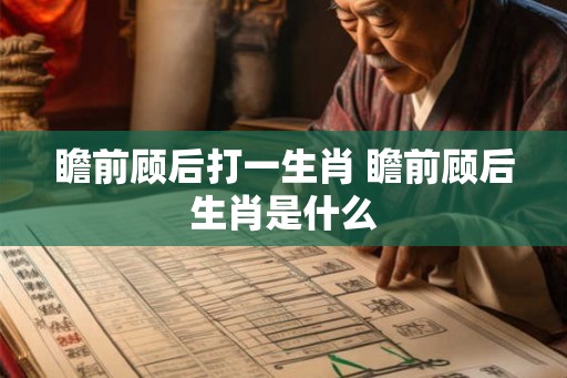 瞻前顾后打一生肖 瞻前顾后生肖是什么