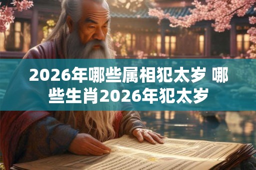 2026年哪些属相犯太岁 哪些生肖2026年犯太岁