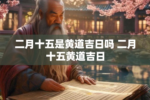 二月十五是黄道吉日吗 二月十五黄道吉日 二月十五是黄道吉日吗 二月十五黄道吉日