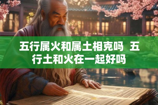 五行属火和属土相克吗  五行土和火在一起好吗