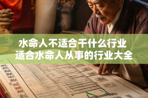 水命人不适合干什么行业 适合水命人从事的行业大全