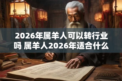 2026年属羊人可以转行业吗 属羊人2026年适合什么职业