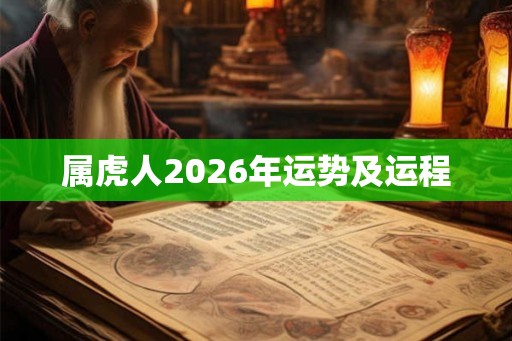 属虎人2026年运势及运程