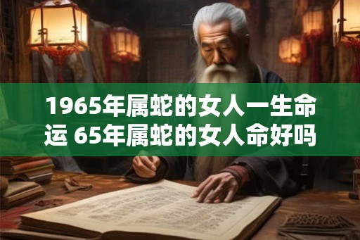 1965年属蛇的女人一生命运 65年属蛇的女人命好吗