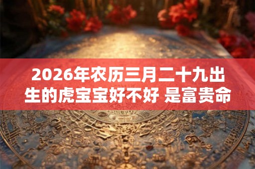 2026年农历三月二十九出生的虎宝宝好不好 是富贵命吗