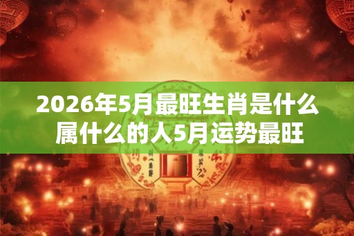 2026年5月最旺生肖是什么 属什么的人5月运势最旺