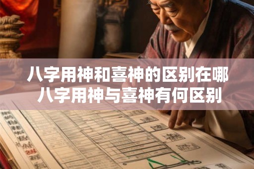 八字用神和喜神的区别在哪 八字用神与喜神有何区别