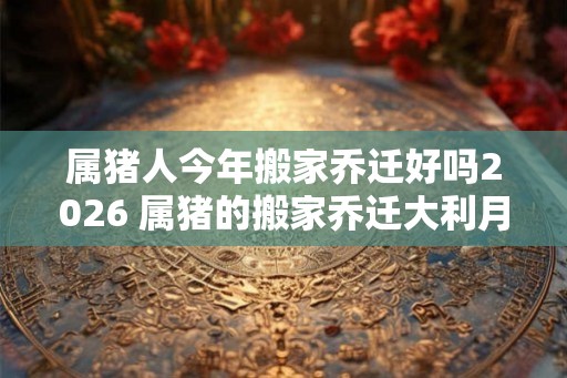 属猪人今年搬家乔迁好吗2026 属猪的搬家乔迁大利月 属猪人今年搬家乔迁好吗2026 属猪的搬家乔迁大利月