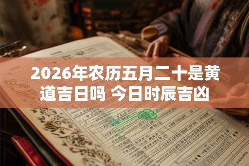 2026年农历五月二十是黄道吉日吗 今日时辰吉凶