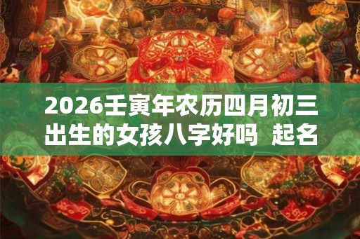 2026壬寅年农历四月初三出生的女孩八字好吗 起名最佳字 2026壬寅年农历四月初三出生的女孩八字好吗 起名最佳字