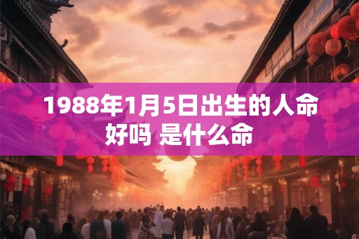 1988年1月5日出生的人命好吗 是什么命