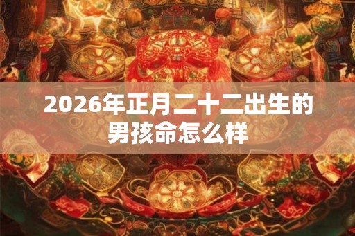 2026年正月二十二出生的男孩命怎么样