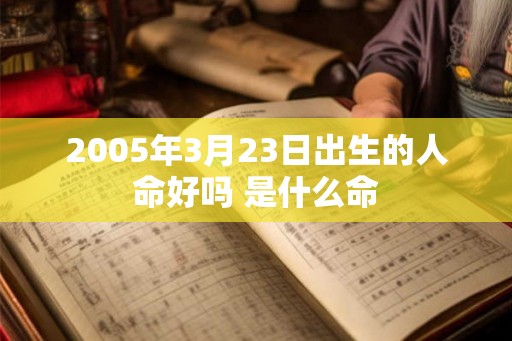 2005年3月23日出生的人命好吗 是什么命