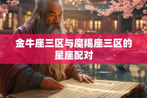 金牛座三区与魔羯座三区的星座配对