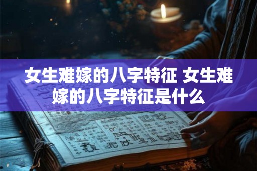 女生难嫁的八字特征 女生难嫁的八字特征是什么 女生难嫁的八字特征 女生难嫁的八字特征是什么