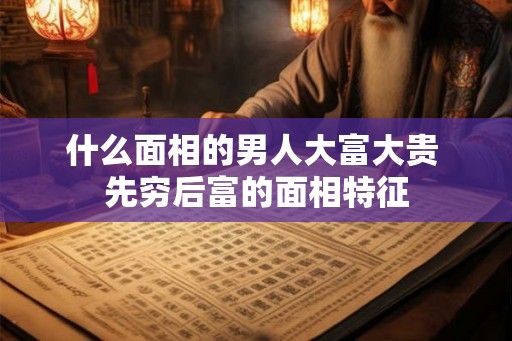 什么面相的男人大富大贵 先穷后富的面相特征