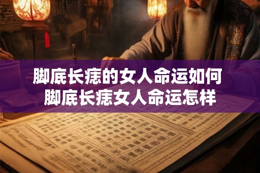 脚底长痣的女人命运如何 脚底长痣女人命运怎样
