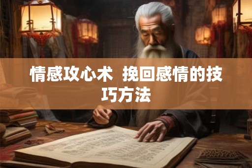 情感攻心术  挽回感情的技巧方法