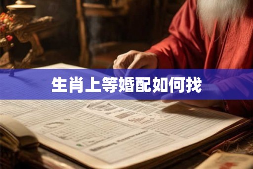 生肖上等婚配如何找 生肖上等婚配如何找