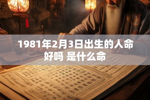 1981年2月3日出生的人命好吗 是什么命