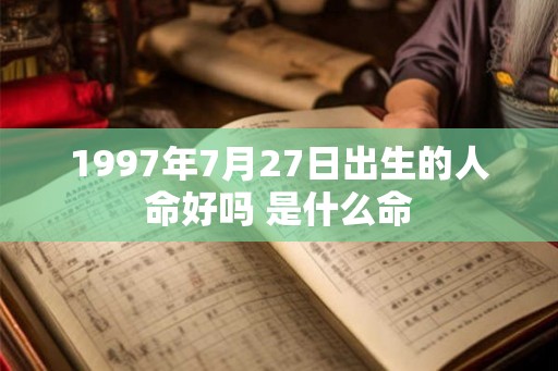 1997年7月27日出生的人命好吗 是什么命