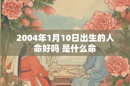 2004年1月10日出生的人命好吗 是什么命 2004年1月10日出生的人命好吗 是什么命