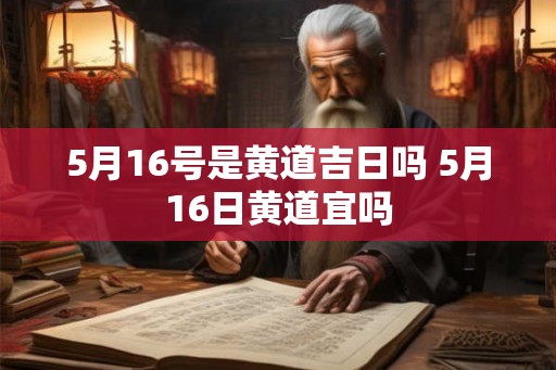 5月16号是黄道吉日吗 5月16日黄道宜吗