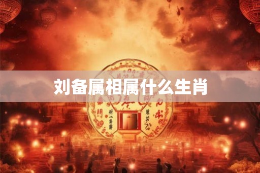 刘备属相属什么生肖