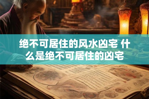 绝不可居住的风水凶宅 什么是绝不可居住的凶宅