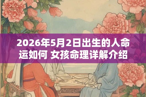 2026年5月2日出生的人命运如何 女孩命理详解介绍 2026年5月2日出生的人命运如何 女孩命理详解介绍