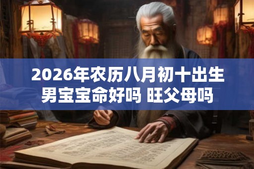 2026年农历八月初十出生男宝宝命好吗 旺父母吗