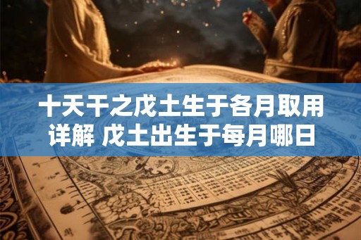 十天干之戊土生于各月取用详解 戊土出生于每月哪日 十天干之戊土生于各月取用详解 戊土出生于每月哪日