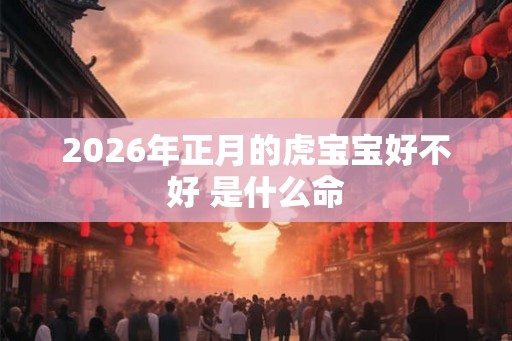 2026年正月的虎宝宝好不好 是什么命