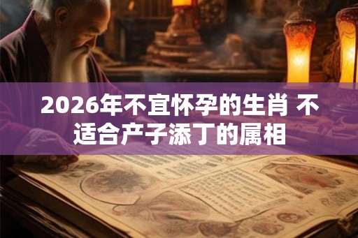 2026年不宜怀孕的生肖 不适合产子添丁的属相