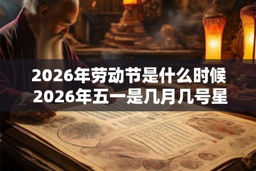 2026年劳动节是什么时候 2026年五一是几月几号星期几