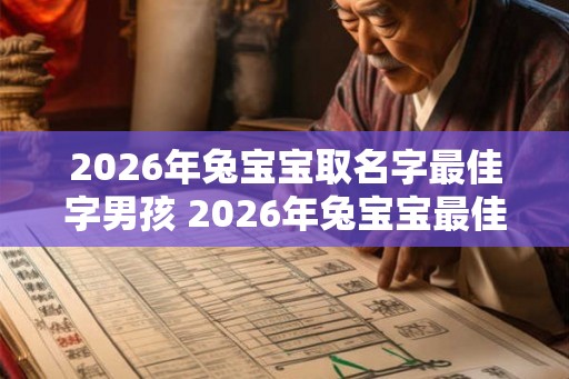 2026年兔宝宝取名字最佳字男孩 2026年兔宝宝最佳男孩名字是什么