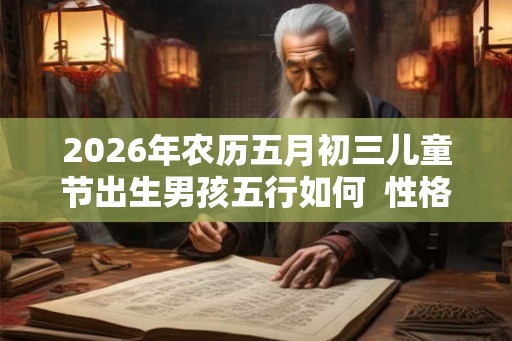 2026年农历五月初三儿童节出生男孩五行如何  性格好不好