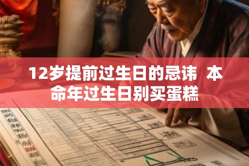 12岁提前过生日的忌讳 本命年过生日别买蛋糕 12岁提前过生日的忌讳 本命年过生日别买蛋糕