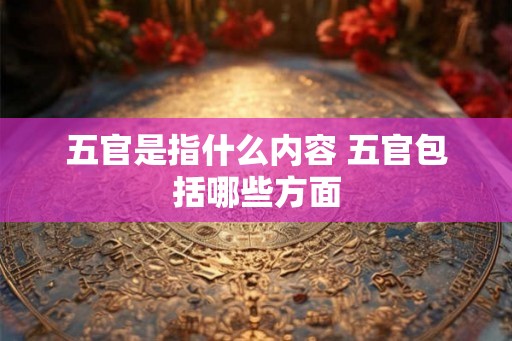 五官是指什么内容 五官包括哪些方面