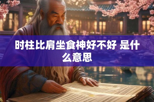 时柱比肩坐食神好不好 是什么意思