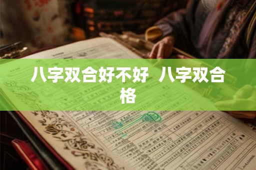 八字双合好不好 八字双合格 八字双合好不好 八字双合格