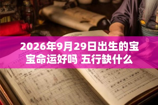 2026年9月29日出生的宝宝命运好吗 五行缺什么