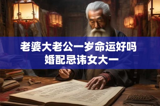 老婆大老公一岁命运好吗  婚配忌讳女大一
