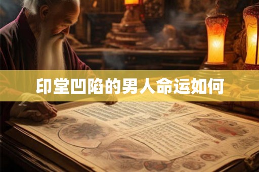 印堂凹陷的男人命运如何