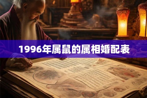 1996年属鼠的属相婚配表