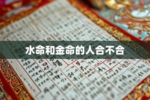 水命和金命的人合不合 水命和金命的人合不合