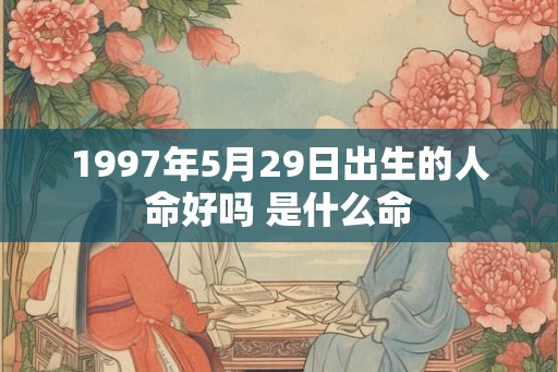1997年5月29日出生的人命好吗 是什么命