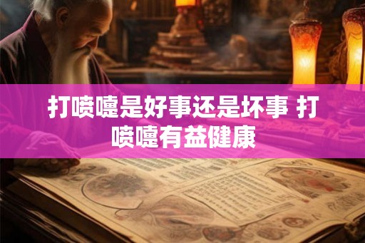 打喷嚏是好事还是坏事 打喷嚏有益健康
