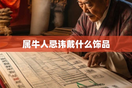 属牛人忌讳戴什么饰品