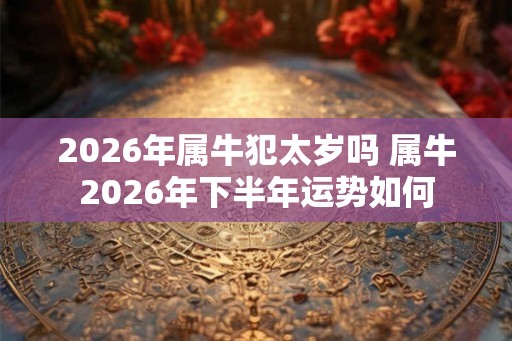 2026年属牛犯太岁吗 属牛2026年下半年运势如何 2026年属牛犯太岁吗 属牛2026年下半年运势如何